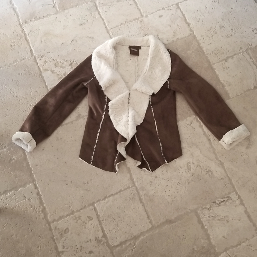 JouJou Faux suede/shearling jacket.